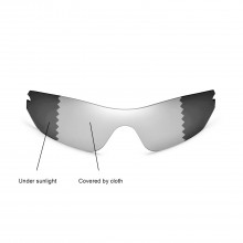 Walleva Transition/Photochromic Polarized Replacement Lenses For Oakley Radar Edge (OO9184 Series) Sunglasses